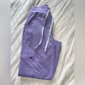 Xxs Figs Lilac Highwaisted Yola joggers